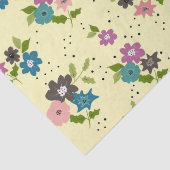 Boho Flower Clusters Tissuepapier (Detail)