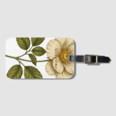 Boho Flower Custom Name Bagagelabel (Voorkant (horizontaal))