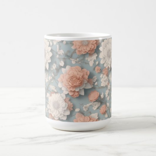 Boho Flower Design 15 oz Classic Mok (Center)
