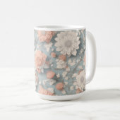 Boho Flower Design 15 oz Classic Mok (Voorkant rechts)