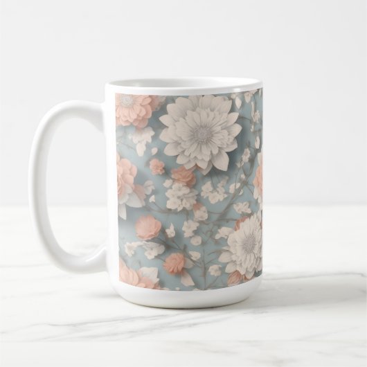 Boho Flower Design 15 oz Classic Mok (Links)