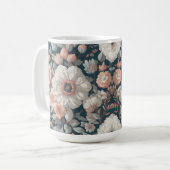 Boho Flower Design 15 oz Classic Mok (Voorkant links)