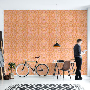 Boho Flower Design - elegant en vrijgevochten Behang