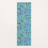 Boho Flower Doodles Reversible Yogamat (Voorkant)