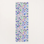 Boho Flower Doodles Reversible Yogamat (Achterkant)
