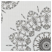 Boho Flower Medallion Fabric Stof (Close Up)