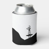 Boho flower pot on table blikjeskoeler (Blikje Voorkant)