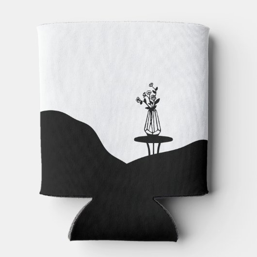 Boho flower pot on table blikjeskoeler (Achterkant)