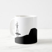 Boho Flower pot on table Koffiemok (Voorkant links)