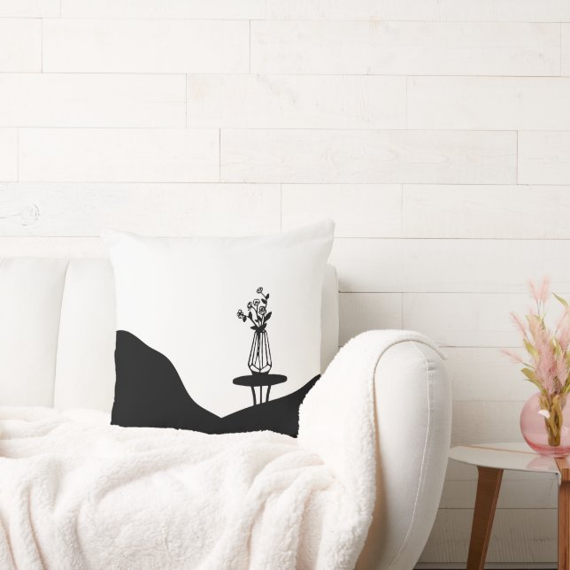 Boho Flower pot on table Kussen (Bank)