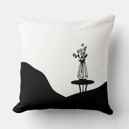 Boho Flower pot on table Kussen