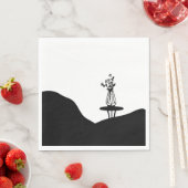 Boho Flower pot on table Servet (Insitu)