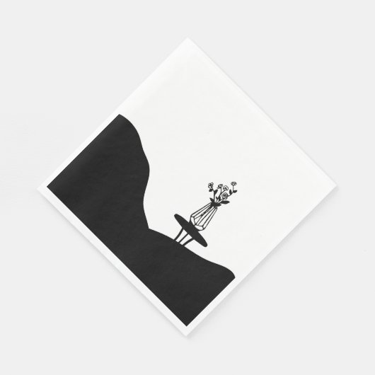 Boho Flower pot on table Servet (Hoek)