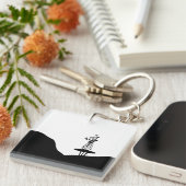 Boho Flower pot on table Sleutelhanger (Voorkant Rechts)