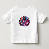 Boho Flower Power Grafisch Kinder Shirts (Achterkant)