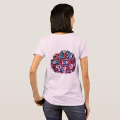 Boho Flower Power Grafisch T-shirt (Achterkant volledig)