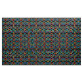 Boho Flower Power op zwart Stof (Yard (91,4 cm))