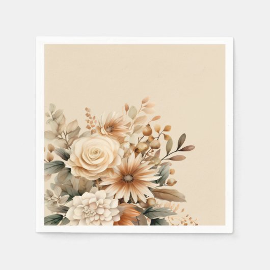 Boho Flower Servet (Voorkant)