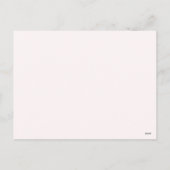 Boho flower vrijgezellenfeest bedankje feestdagenkaart (Achterkant)