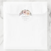 Boho Flower Vrijgezellenfeest Ronde Sticker (Tas)