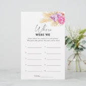 Boho flower - Waar waren we vrijgezellenfeest spel (Staand voorkant)