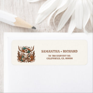 Boho Flower Western Rustiek Country Wedding Etiket