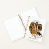 Boho Flowers Afstuderen Fotogastenboek Notitieboek (Binnen)