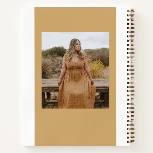 Boho Flowers Afstuderen Fotogastenboek Notitieboek (Achterkant)