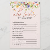 Boho Flowers and Dragonfly BABY SHOWER WHO KENNIS Flyer (Voorkant)