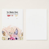 Boho Flowers Arrow die DisplayCard oorten Visitekaartje (Voorkant /achterkant)