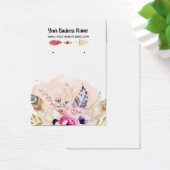 Boho Flowers Arrow die DisplayCard oorten Visitekaartje (Bureau)