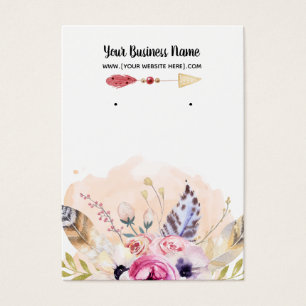 Boho Flowers Arrow die DisplayCard oorten Visitekaartje