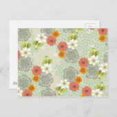 Boho  Flowers Briefkaart (Voorkant / Achterkant)