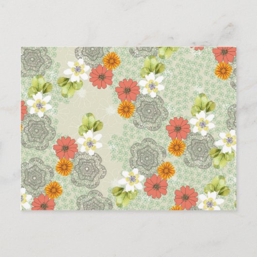 Boho  Flowers Briefkaart (Voorkant)