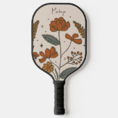 Boho Flowers Custom Pickleball Paddle (Voorkant)