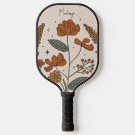 Boho Flowers Custom Pickleball Paddle