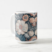 Boho Flowers Design 15 oz Classic Mok (Voorkant links)