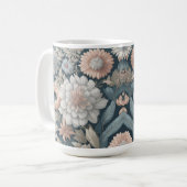 Boho Flowers Design 15 oz Classic Mok (Voorkant links)