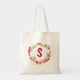 Boho Flowers en Feathers Tote Bag