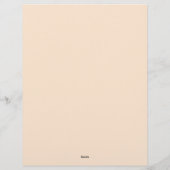 Boho Flowers Feathers en Dreamcatcher Briefhoofd (Achterkant)