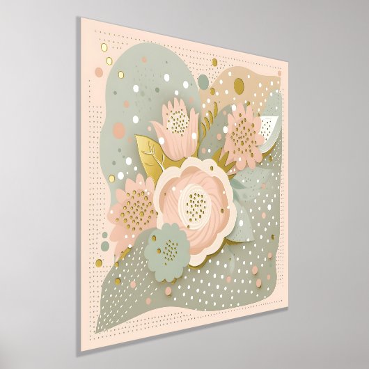 Boho Flowers Folie Afdrukken (Laagn)