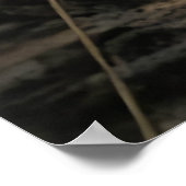 Boho Flowers Muurkunst in Bruin en Goud Poster (Hoek)