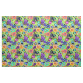 Boho Flowers op Peridot Green Stof (Yard (91,4 cm))