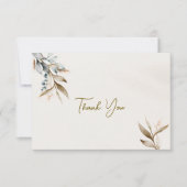 Boho Flowers Orthodoxe Christelijke begrafenis Bedankkaart (Voorkant)