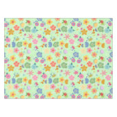 Boho Flowers Pattern B01.w LGreen BG Tafelkleed (Voorkant (Horizontaal))