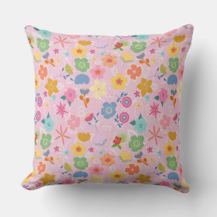 Boho Flowers Pattern B01.w LPink BG Kussen