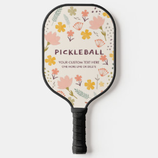 Boho Flowers Pickleball Paddle | Personaliseer het