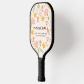 Boho Flowers Pickleball Paddle | Personaliseer het (Links)
