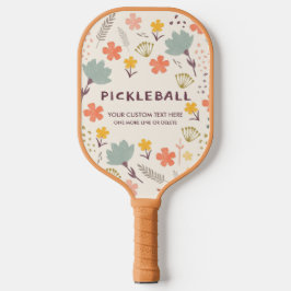 Boho Flowers Pickleball Paddle | Personaliseer het