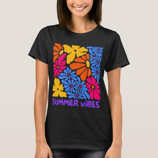 Boho Flowers Summer Vibes T-shirt (Voorkant)